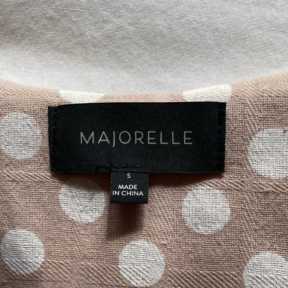 Majorelle Polka Dot Deep V-Neck Wrap Dress - Picture 5 of 6